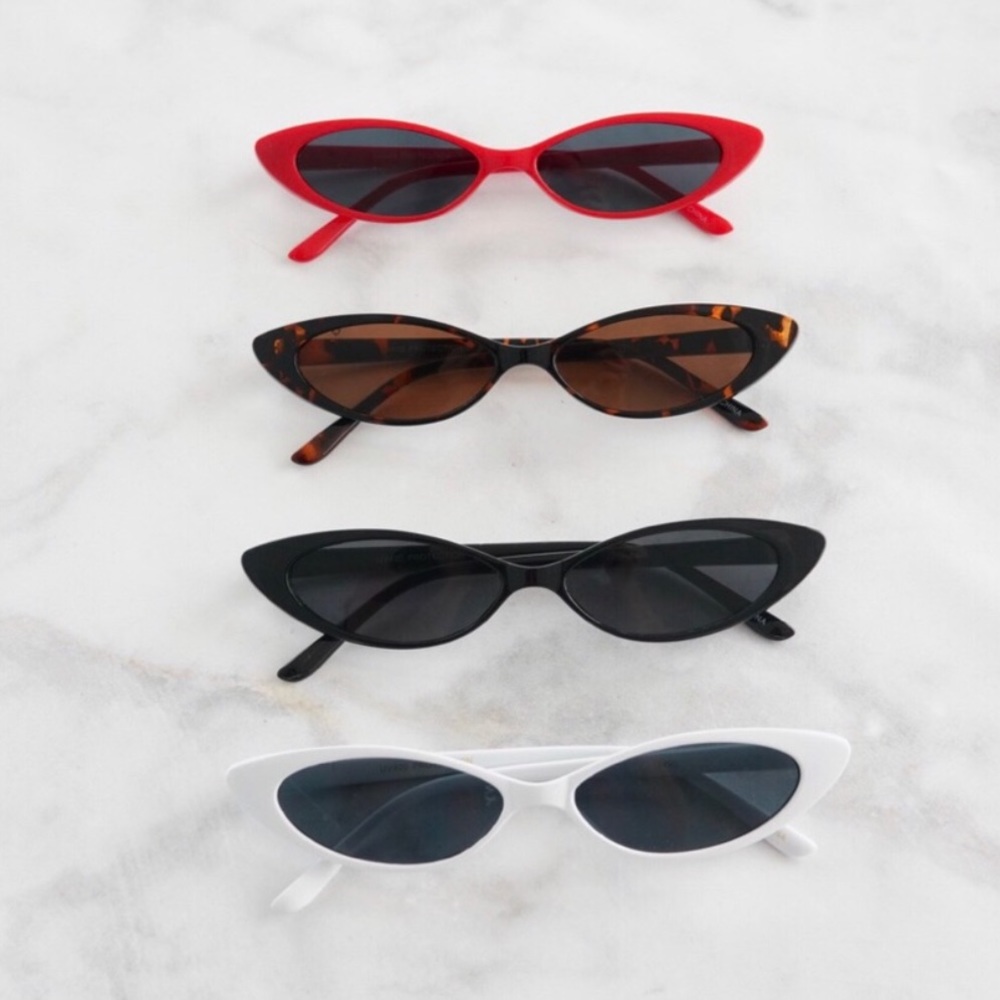 Slim Cat Eye Sunglasses in various colors😎 - Picture 4 of 4